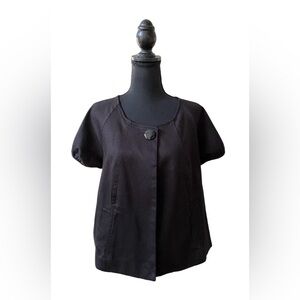 Sandro: Black Cotton Jacket